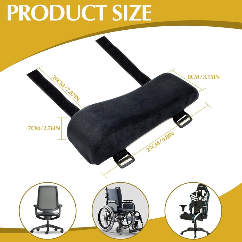 Ysks'hf Office Chair arm Pads,Ergonomic Chair Cushion Help Your arm Rest,Office Chair armrest Cover is Suitable for Computer Chair armrest Pads, Wheelchair armrest Pads(2pcs) - Image 3